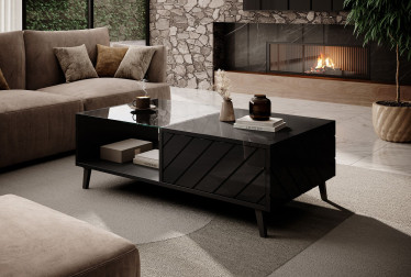 Salontafel Lodge - Zwart - 120 cm