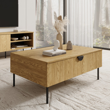 Salontafel Monor - Eiken - 100 cm