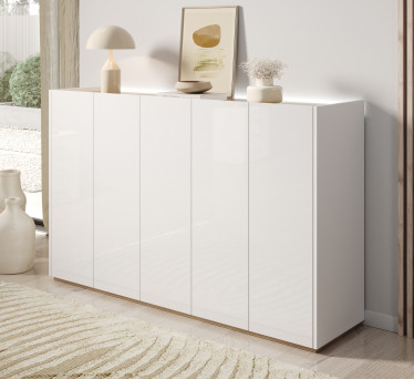 Schoenenkast Encore - Wit - 156 cm