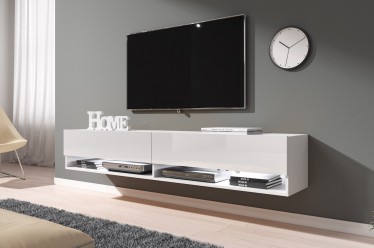 TV-Meubel Asino LED - Wit - 180 cm - ACTIE