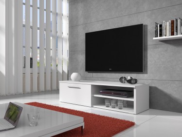 TV-meubel Bash - Wit - Mat - 120 cm - ACTIE