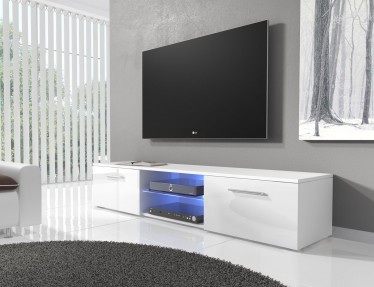 TV-meubel Basura I LED - Wit - 160 cm - ACTIE