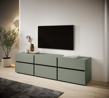 TV-Meubel Cainan - Groen - 180 cm