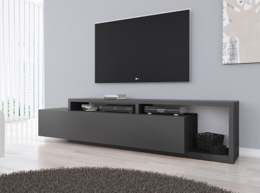 TV-Meubel Bello - Antraciet - 219 cm