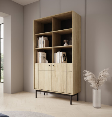 Vitrinekast Jules 2 - Eiken - 104 cm
