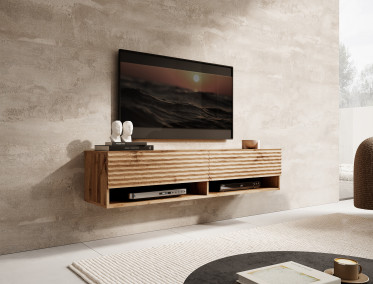 TV-Meubel Asino - Wave - Eiken - 140 cm